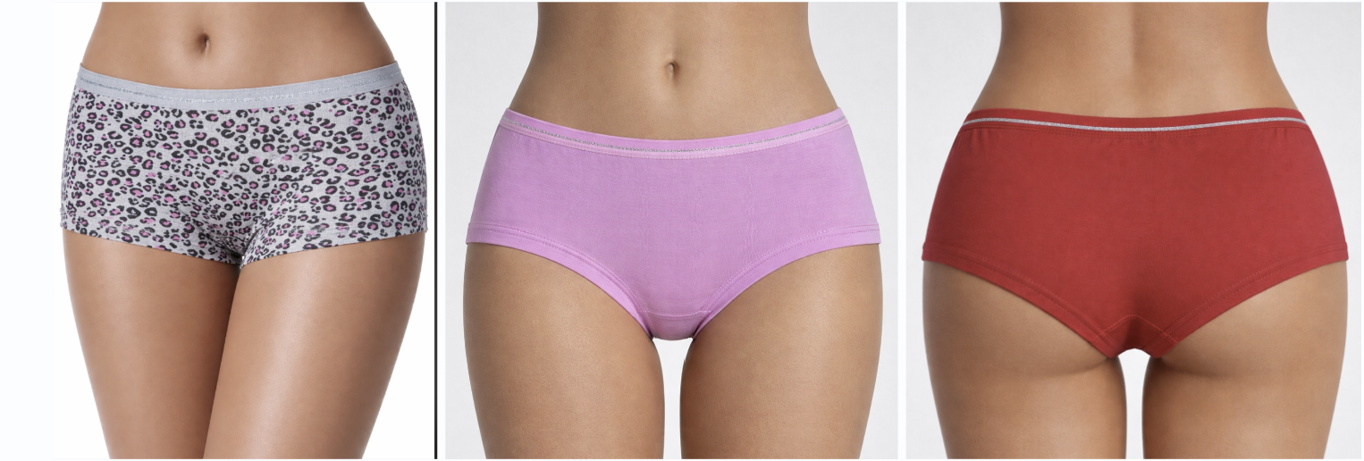 Girls boyleg star print