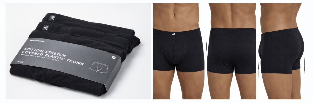Covered elastic trunks pack