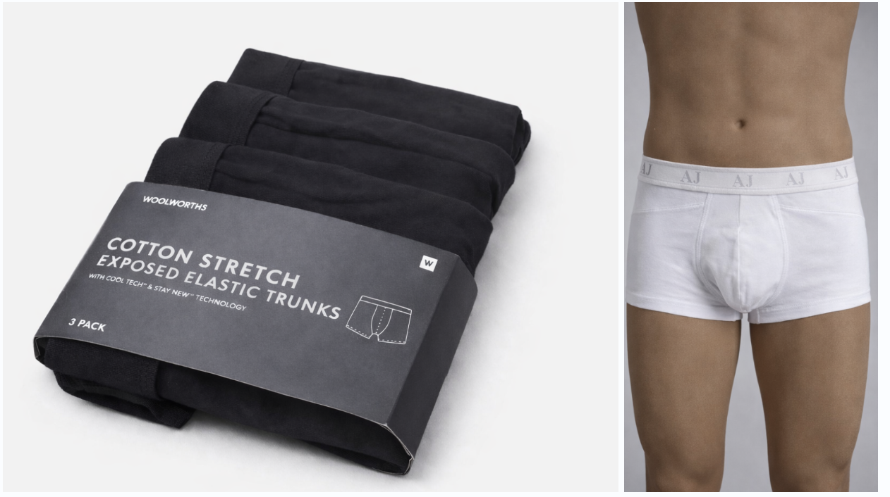Exposed elastic trunks pack