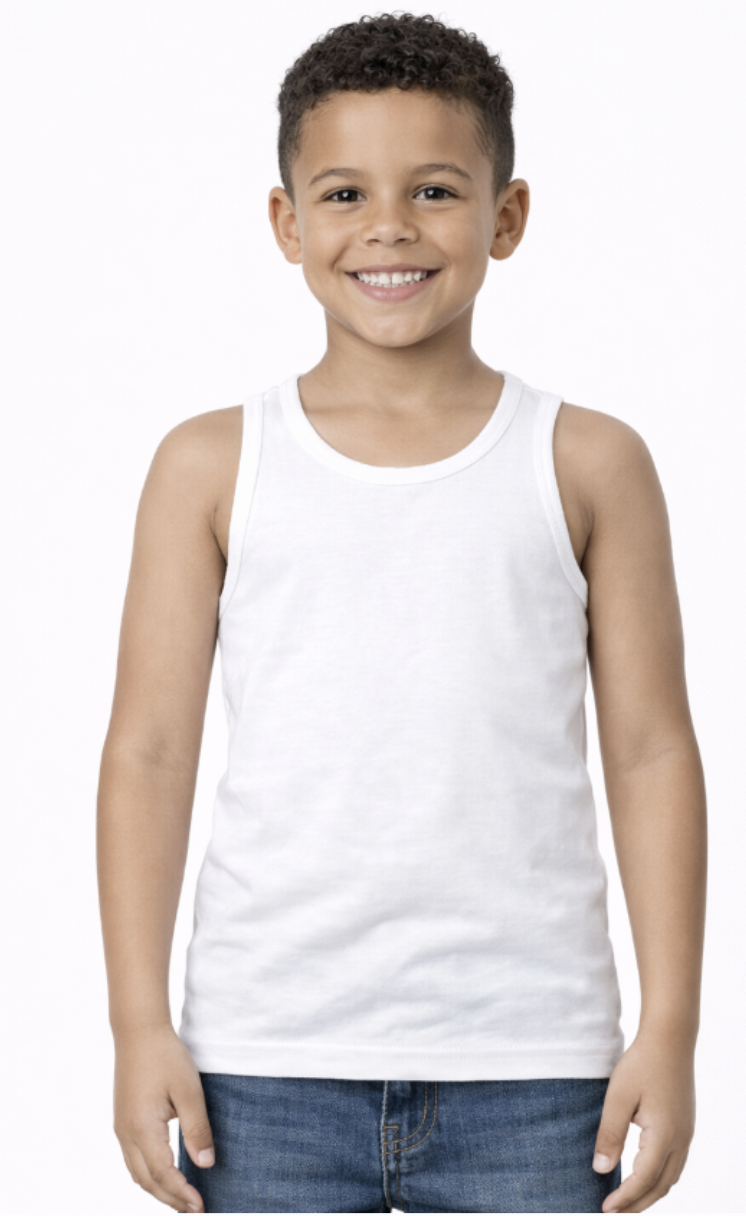 Boys white vest