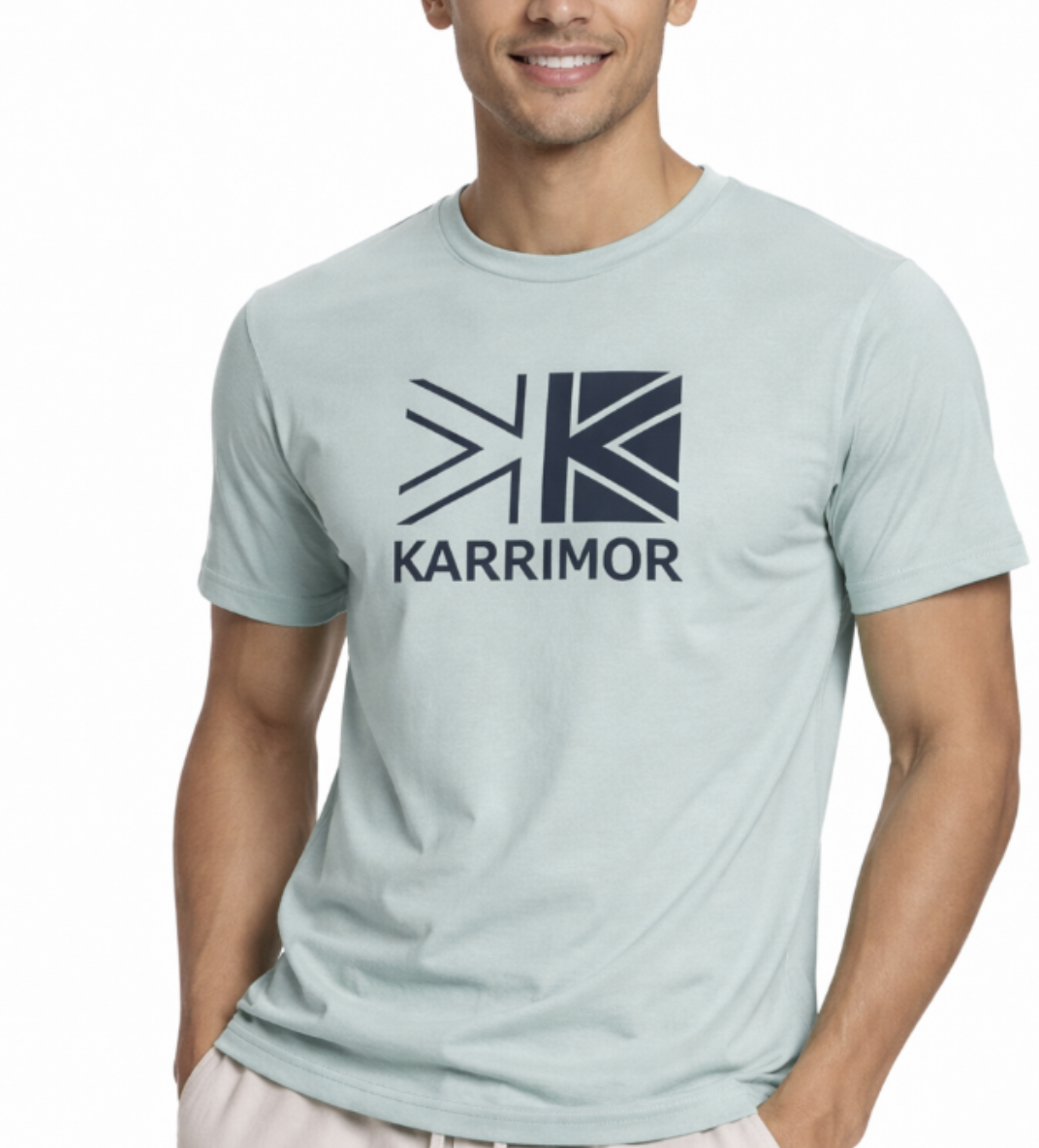 Men's sage green graphic t-shirt
